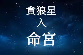 貪狼星在命宮