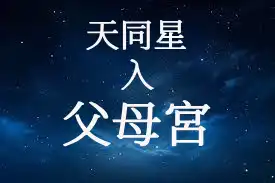 天同星在父母宮